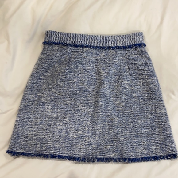 Blue tweed zara skirt - Picture 2 of 2